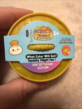 Mystery Bun Squishy Fidget - Yellow